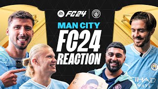 Man City REACT to FC24 Ratings 🤯  Haaland Grealish Alvarez  Esports [upl. by Hcire691]