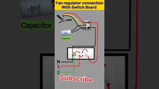 Fan regulator connection with switch boardviralvideo connection shortvideo electronic trading [upl. by Reace527]