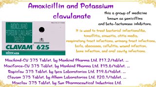 Amoxicillin And potassium clavunate Tab uses  indication and disease [upl. by Hanid157]