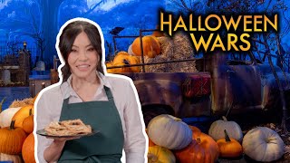 Shinmin Lis Pumpkin Mummy Hand Pies  Halloween Wars  Food Network [upl. by Erehs]