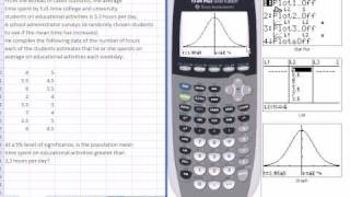 Ti 8384 Hypothesis Tests TTest and ZTest V07a [upl. by Hennebery]