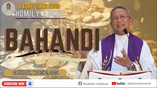 Fr Ciano Homily about BAHANDI  0322024 [upl. by Theurich]