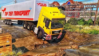 Trucks vs Potholes  BeamNGDrive [upl. by Llenwahs883]