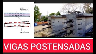 Cómo se construye una VIGA POSTENSADAproceso constructivo [upl. by Winifred]