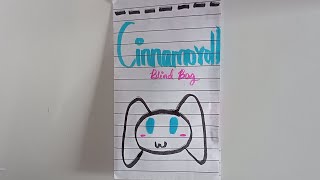 HOW TO MAKE A BLIND BAG  HOW TO MAKE PAPER Cinnamoroll BLIND BAGeasy tutorial [upl. by Nena]