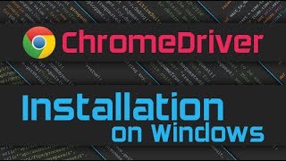 How to install Chromedriver on Windows 10 [upl. by Ayo]