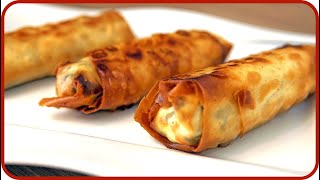 Börek  Sigara Börek Rezept  Yufka Teig ganz einfach [upl. by Adlaremse]