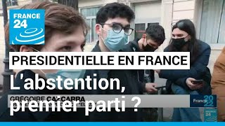 Présidentielle  labstention premier parti de France  • FRANCE 24 [upl. by Descombes185]