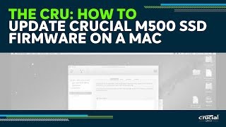 How to Update Crucial M500 SSD Firmware on a Mac [upl. by Therine]