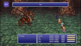 Final Fantasy VI Pixel Remaster PS5  RED DRAGON BOSS [upl. by Murage]