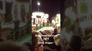 Bridgwater Carnival 2024  Green Dragon  Vagabonds CC [upl. by Adnole]