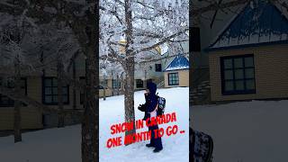 Winters in Canada  One Month to Go  Snow Canada travel calgary canada [upl. by Eener299]