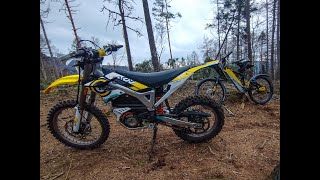 Sur Ron Storm Bee and Boxxbike Valkyria on trail [upl. by Almeida]