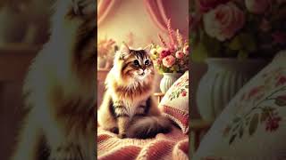 quotCutest Fluffy Cat in a Cozy Setting – Adorable and Beautifulquot funny [upl. by Mcquoid]