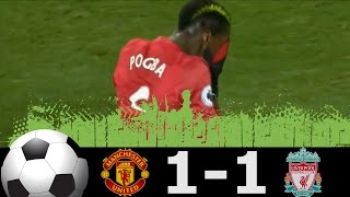 Manchester United vs Liverpool 11 Extended Highlights Premier League 15012017 HD [upl. by Suirada355]