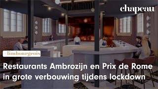 Restaurants Ambrozijn en Prix de Rome in grote verbouwing tijdens lockdown [upl. by Gnagflow]