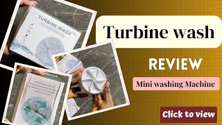 World’s smallest washing machine Turbine wash review Mini washing machine [upl. by Ttayh]