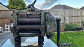 Antique Leather SplitterSplitting Machine Keats amp Bexon Ltd  Staffordshire UK [upl. by Lydon954]