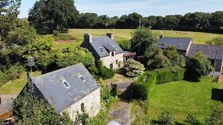 A vendre en Bretagne petit hameau de 3 maisons avec son étang privé [upl. by Brenton538]