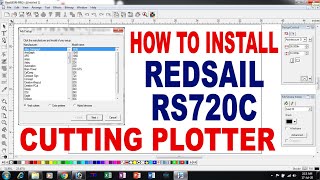 How to Install Redsail RS720C Cutting Plotter in flexisign pro 81 Software [upl. by Airetal]