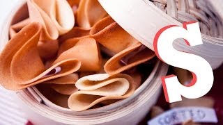 Chinese Fortune Cookies Recipe [upl. by Larrie]