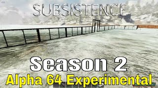 Subsistence Alpha 64 Exp Season 2 Building The Glass Wall [upl. by Meekah]