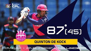 Quinton de Kocks Batting MASTERCLASS  CPL 2024 [upl. by Spracklen]