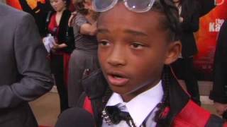 Karate Kid Red Carpet Premiere BUZZscene Interviews [upl. by Neirbo578]