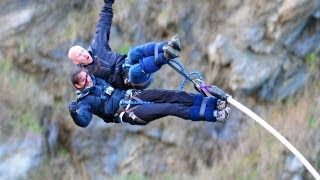 New Zealand  Kawarau Bridge Tandem Bungy Jump [upl. by Pacifa571]