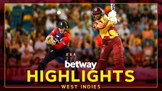 Highlights  West Indies v England  Holder Rips Through England in Opener  1st Betway T20I [upl. by Ayaet]