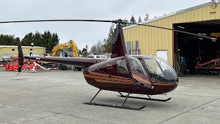 Epic Robinson R44 Raven II Helicopter Start Up amp TakeOff [upl. by Kesia808]