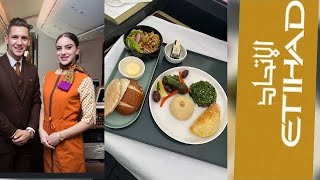 Etihad Airways economy class London Heathrow LHR to Abu Dhabi AUH [upl. by Capp]