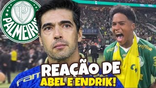 ÚLTIMOS MINUTOS DE ENDRIK E REAÇÃO DE ABEL FERREIRA APÓS O APITO FINAL [upl. by Ahtelrac158]