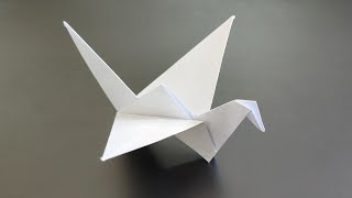 How to make paper flapping bird  Origami flapping bird tutorial [upl. by Giza]