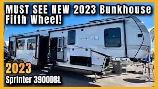 2023 Keystone Sprinter 3900DBL  A MUST SEE Bunkhouse Fifth Wheel with 2 Full Baths [upl. by Kerri]