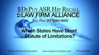 States With Short Statute of Limitations for Recalled Hips [upl. by Yrad]