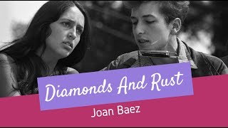 Joan Baez – Diamonds and Rust  Lyrics [upl. by Leinehtan]