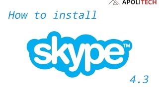 How to install Skype 43 ON UBUNTU 1404Linux Mint 17 [upl. by Spark]