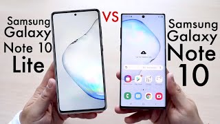 Samsung Galaxy Note 10 Vs Samsung Galaxy Note 10 Lite Quick Comparison [upl. by Uoliram]