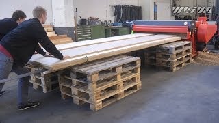 WEIMA wood grinder Tiger 1800 shreds MDF panels [upl. by Larry902]