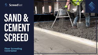 Retanol Xtreme Screed Application  Sand amp Cement Floor Screeding [upl. by Ruddie]