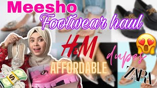 Meesho footwear haul‼️branded dupes 💸😍 at affordable price 🥹 meeshofootwearhaul meeshohaul [upl. by Ahsinej57]