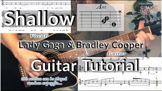 Shallow  Lady Gaga amp Bradley Cooper A Star Is Born soundtrack Guitar Tutorial [upl. by Safier]