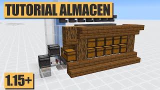 ALMACÉN AUTOMÁTICO SIMPLE  Tutorial Minecraft java 115 Como funcionan los ITEM SORTER [upl. by Alled83]