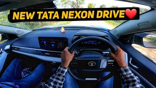 New Tata Nexon Facelift 2024 Drive Review  Nexon Creative Plus Petrol Manual Drive🚀 [upl. by Amikay732]