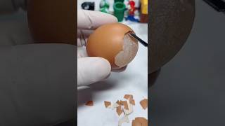 Satisfying egg peeling 😋 satisfying [upl. by Salsbury504]