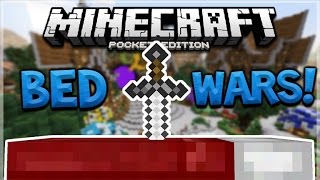 NEW BEDWARS SERVER Minecraft Pocket Edition BEDWARS MiniGame EPIC BATTLES Pocket Edition [upl. by Sibylle]