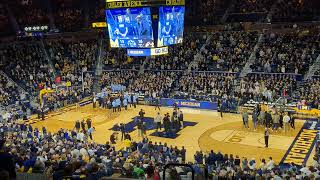 New Michigan football coach Sherrone Moore addresses crowd at basketball game [upl. by Cohe]