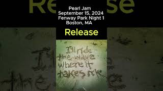 Pearl Jam Release 91524 Fenway Park Night 1 Boston MA rock live pearljam music grunge mlb [upl. by Konstance66]