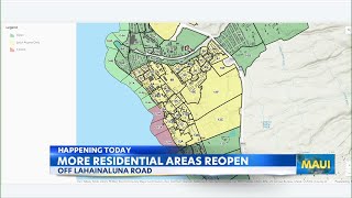 Areas near Lahainaluna Road will reopen to residents [upl. by Eive]